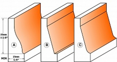 Вертикальная филенка для гнутых фасадов