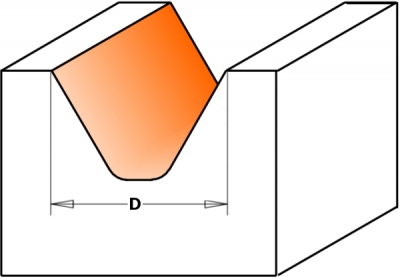Фрезы для гравировки (закруглённый угол 60°)